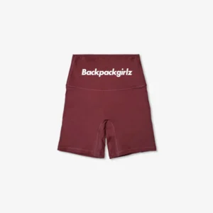 BackpackGirlz High Rise Biker Shorts - Cabernet